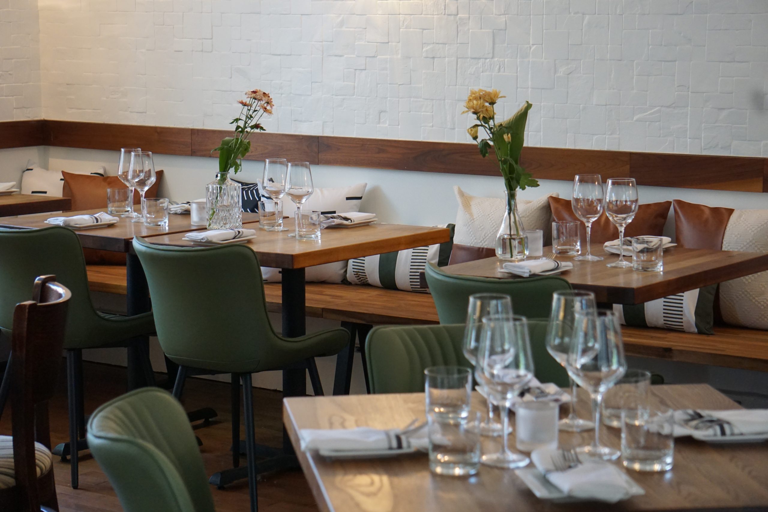Salle à manger du restaurant Bleu Moutarde, Beloeil